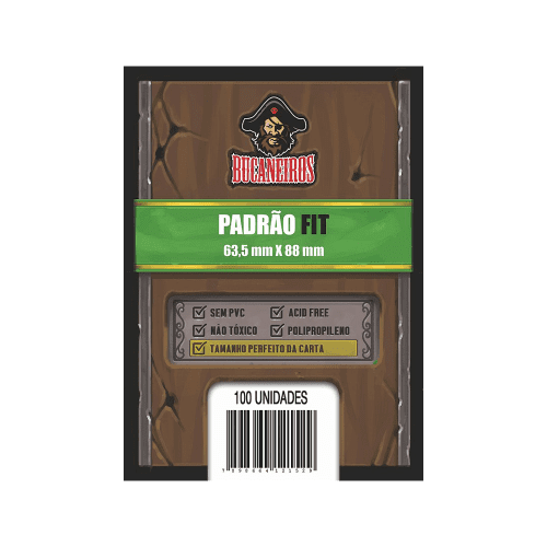 Sleeve Padrão Fit 63,5x88mm Bucaneiros (100un)